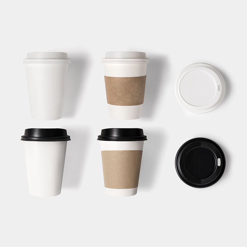 Office coffee mugs and sleeves with vending machines