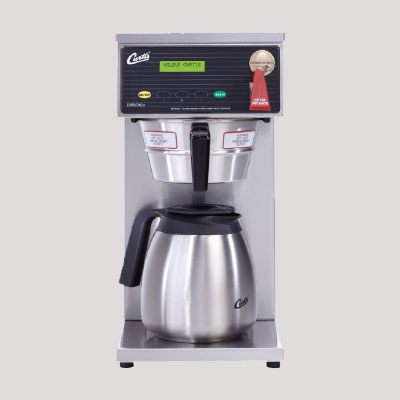 Automatic airpot coffee brewing and vending machine